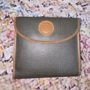Classic Christian Dior Green and Tan Men's Wallet